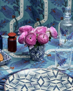 Marbled Ceramic Tumbler in Blue