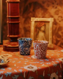 Marbled Ceramic Tumbler in Blue