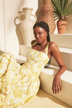 Margarita Dress in Mystic Yellow