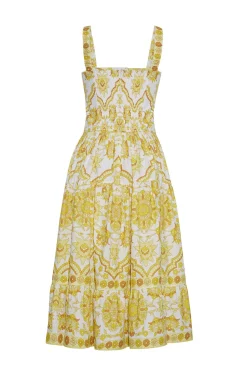 Margarita Dress in Mystic Yellow