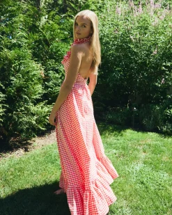 Margot Dress in Red Gingham
