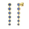 Marguerite Blue Sapphire Earrings