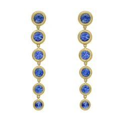 Marguerite Blue Sapphire Earrings