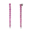 Marian Pink Sapphire Drop Earrings