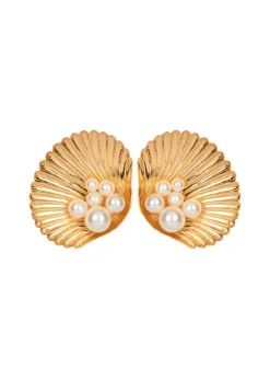Maricela Earrings in Pearl