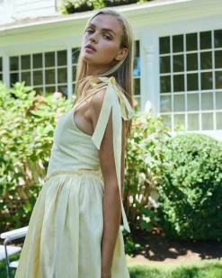 Marie Dress in Butter Yellow