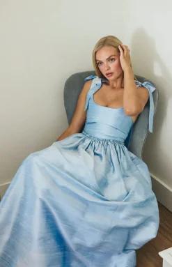 Marie Dress in Powder Blue