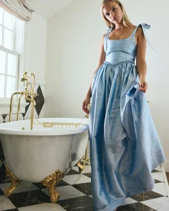 Marie Dress in Powder Blue