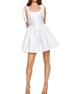 Marie Mini Dress in White