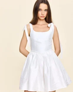 Marie Mini Dress in White