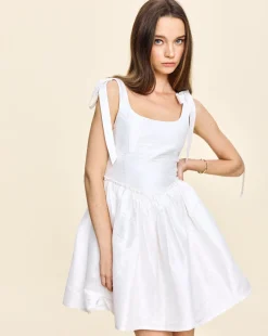 Marie Mini Dress in White