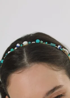 Marietta Headband in Ocean