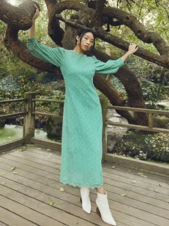 Marina Dress in Marina Green