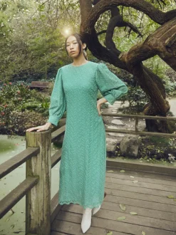 Marina Dress in Marina Green