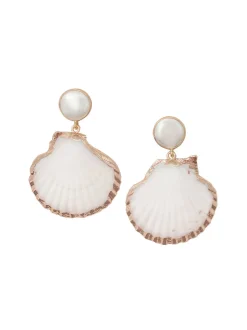 Marina Earrings in White
