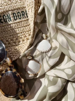 Marina Earrings in White