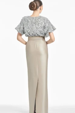 Marlene Gown in Silver/Pewter