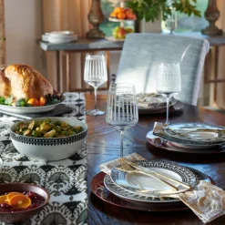 Marrakech Rimmed Dinner Plate Black