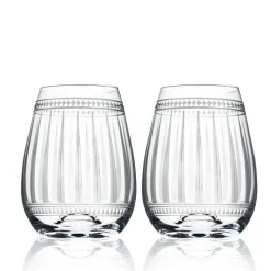 Marrakech Stemless Wine Glasses, Set of 2