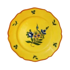 Marseille Dessert Plates in Yellow, Set of 6