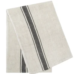 Marseille Tea Towels in Olive Green & Natural, Set of 2