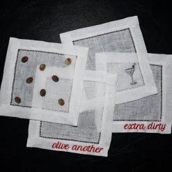 Martini Cocktail Napkins, Set of 4