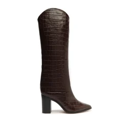 Maryana Block Boot in Dark Chocolate