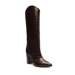 Maryana Block Boot in Dark Chocolate