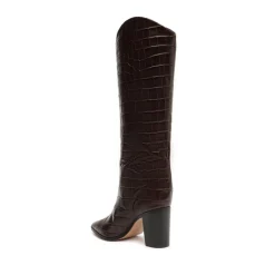 Maryana Block Boot in Dark Chocolate