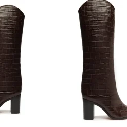 Maryana Block Boot in Dark Chocolate