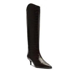 Maryana Lo Wide Boot in Dark Chocolate