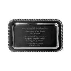 Masthead Tray with Wedding Invitation