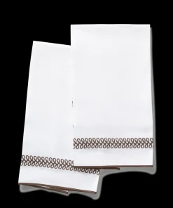 Matouk Schumacher Astor Braid Guest Towels, Set of 2