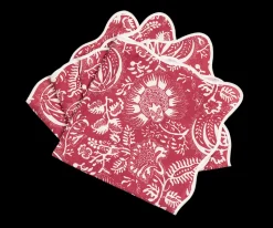 Matouk Schumacher Granada Napkin in Scarlet, Set of 4