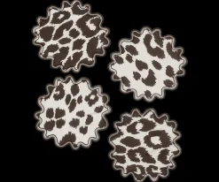 Matouk Schumacher Iconic Leopard Cocktail Napkin, Set of 4