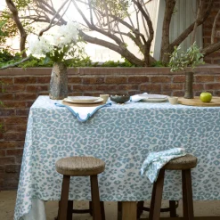 Matouk Schumacher Iconic Leopard Tablecloth