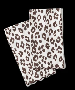Matouk Schumacher Iconic Leopard Guest Towels, Set of 2
