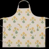 Matouk Schumacher Linen Apron in Gisele Marigold Natural