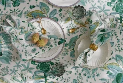 Matouk Schumacher Pomegranate Tablecloth in Emerald