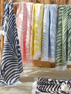 Matouk Schumacher Zebra Palm Beach Towel