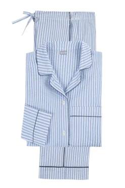 Matteo Pajama Set in Azure