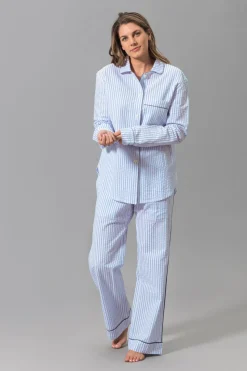 Matteo Pajama Set in Azure