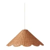 Maude Rattan Scallop Pendant