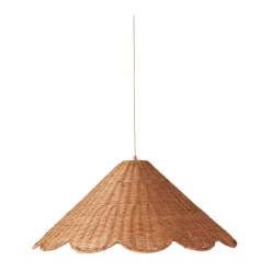 Maude Rattan Scallop Pendant
