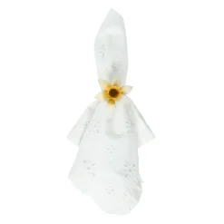 Meadow Walk Daffodil Napkin Ring, Set of 4 in Yellow