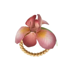 Meadow Walk Floral Napkin Ring Assorted, Set of 4 in Multi