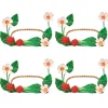 Meadow Walk Raspberries Place Card Holder, Set of 4 in Multi