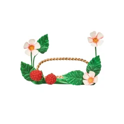 Meadow Walk Raspberries Place Card Holder, Set of 4 in Multi