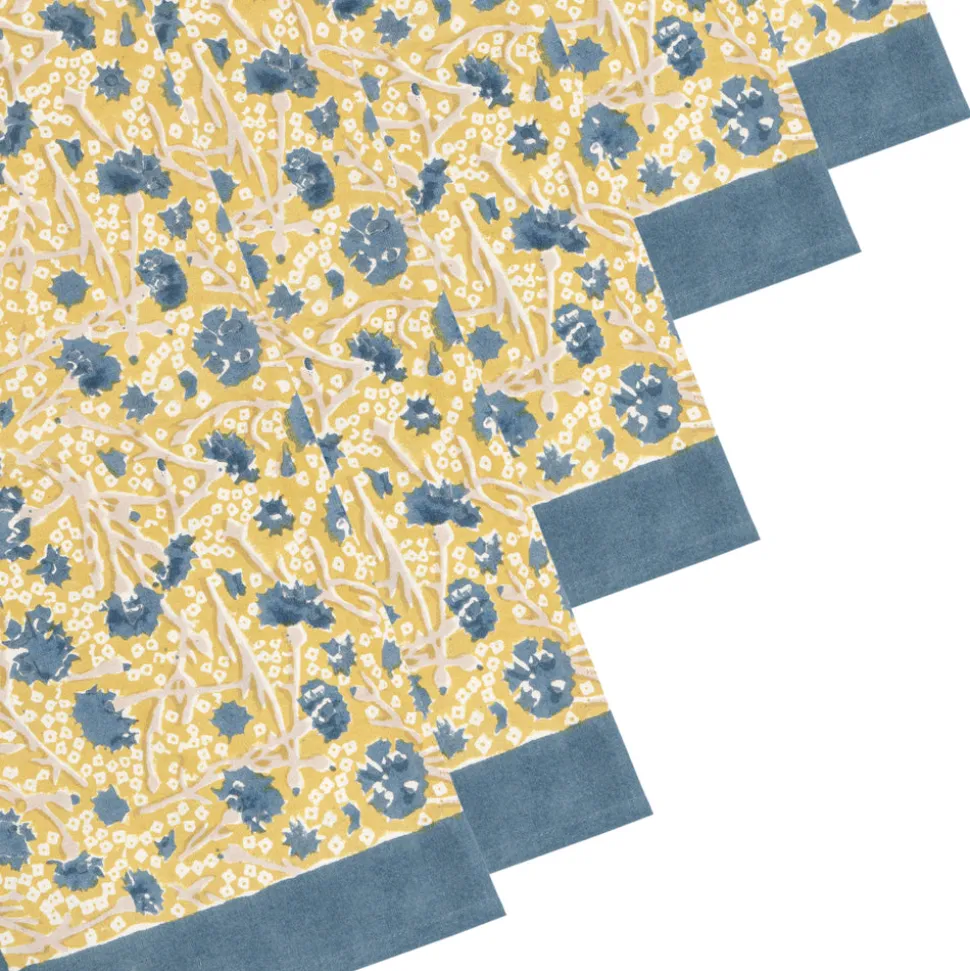 Meadows Napkins Blue & Green, Set of 6