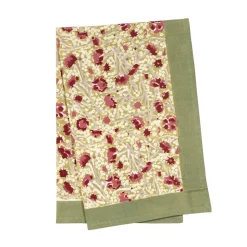 Meadows Tea Towels Red & Green, Set of 3